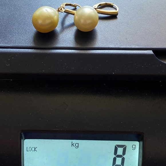 13mm REAL Golden South Sea Pearl 14K Gold Filled - Picture 8 of 9